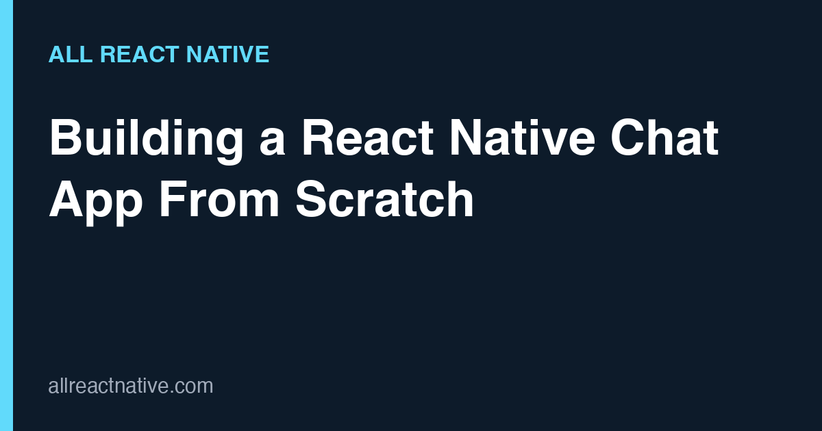 Build chat app react native