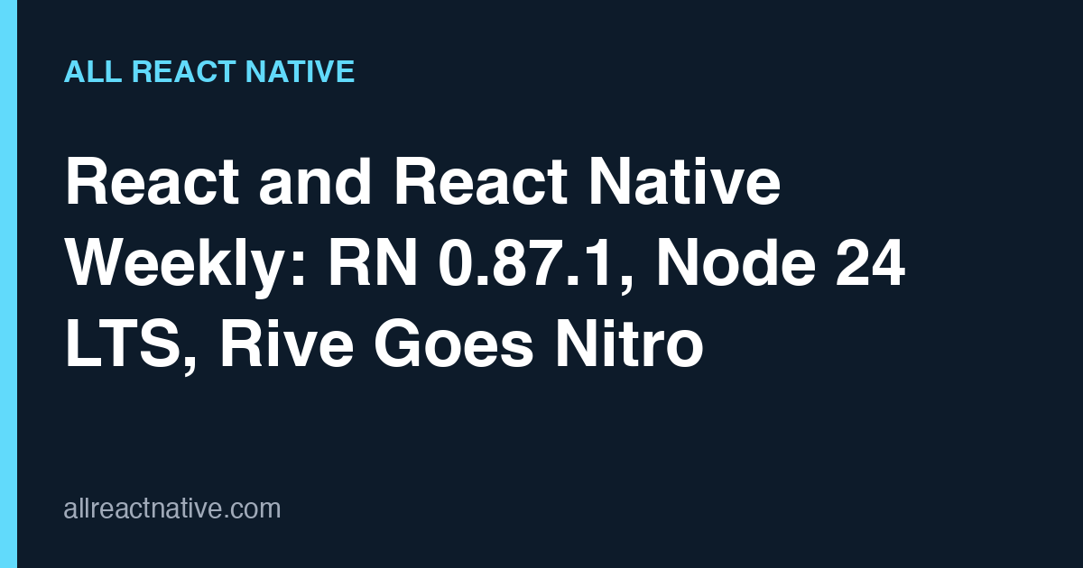 React native weekly